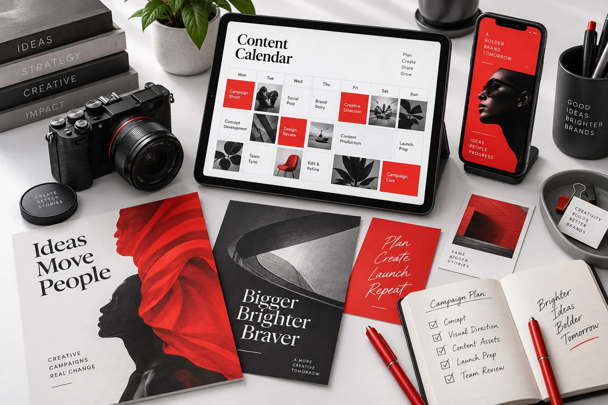 Illustrative marketing concept