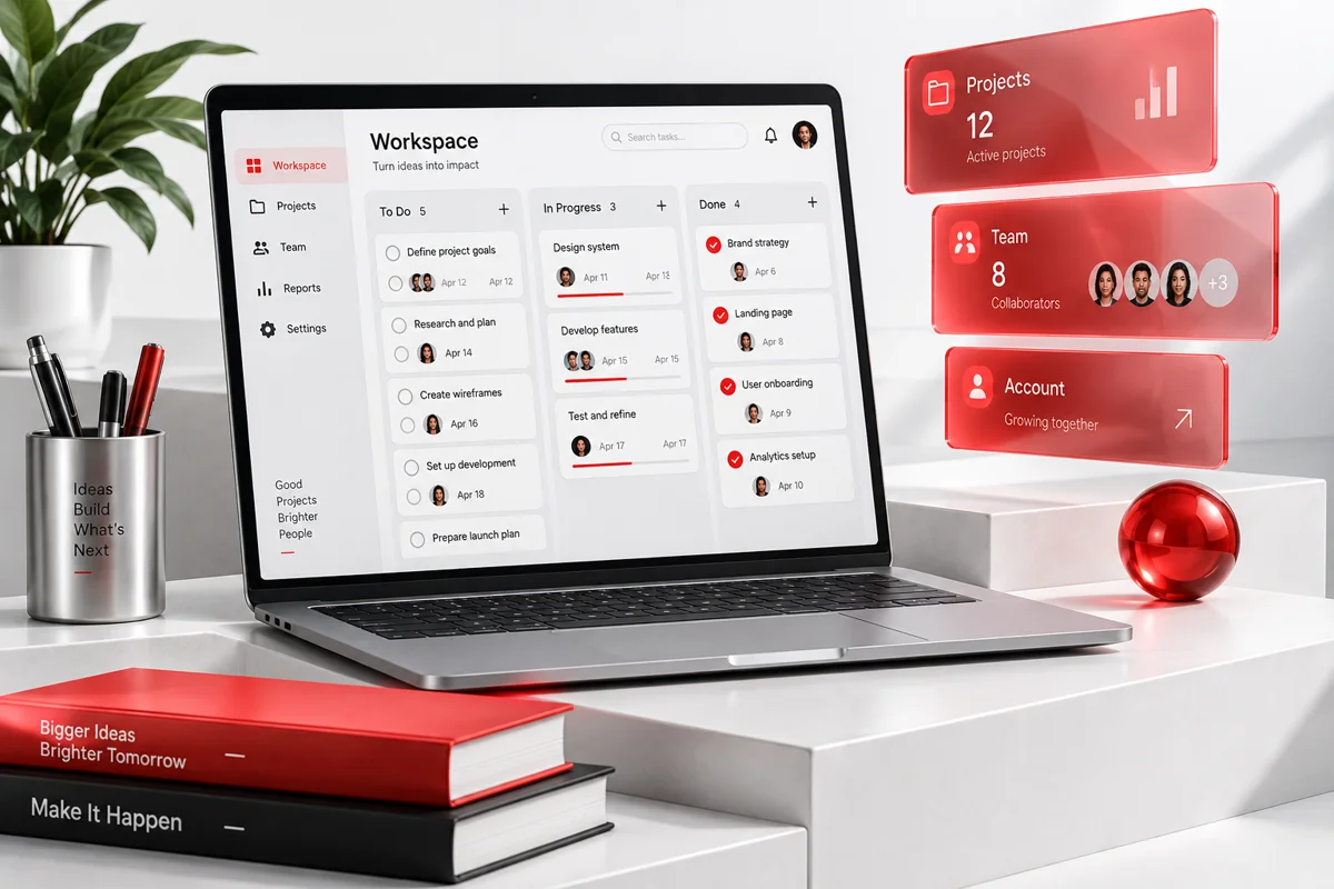 Illustrative saas concept