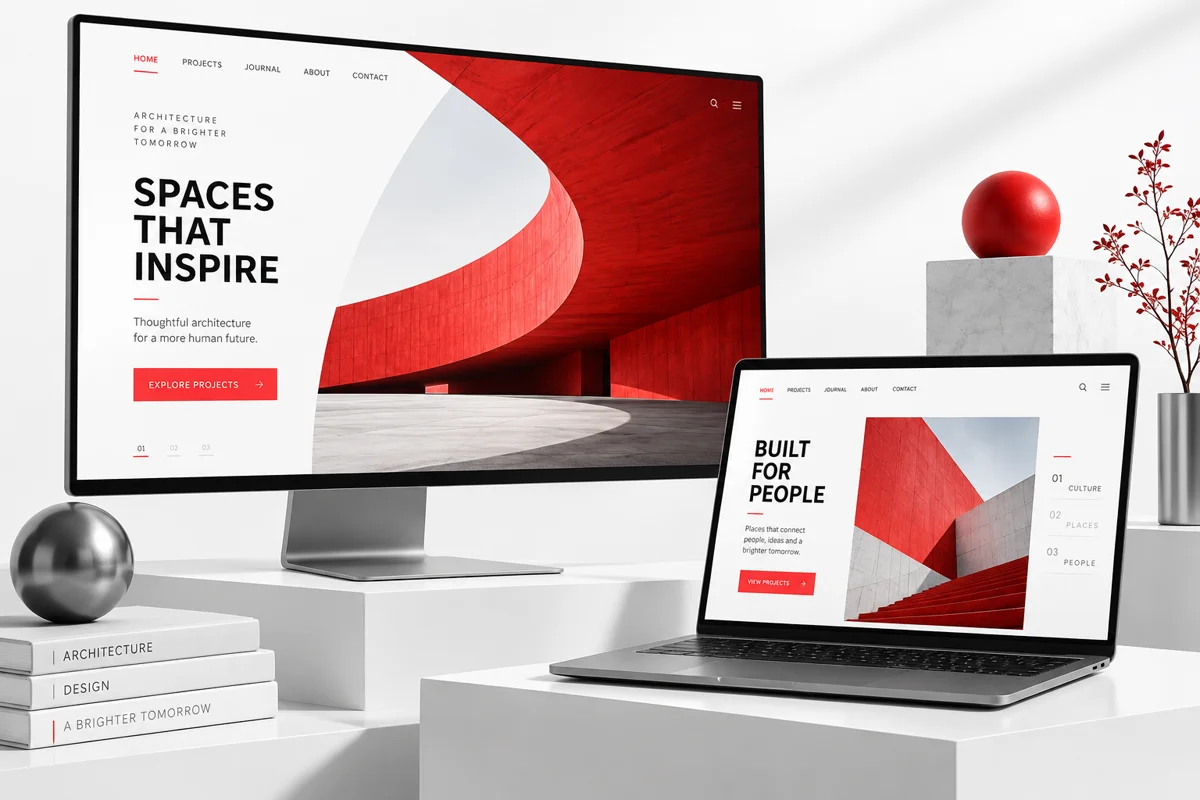 Illustrative web concept